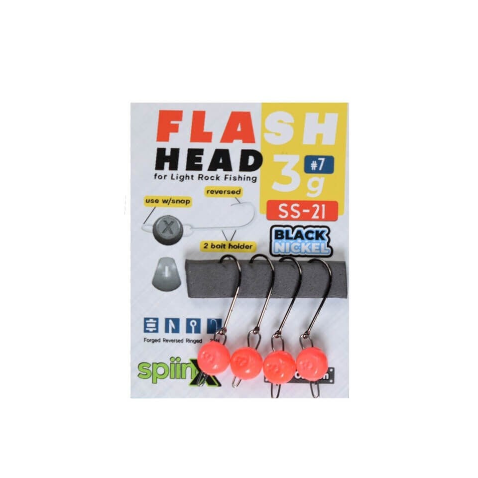 Spiinx Flash Head UV Pembe Jig Head