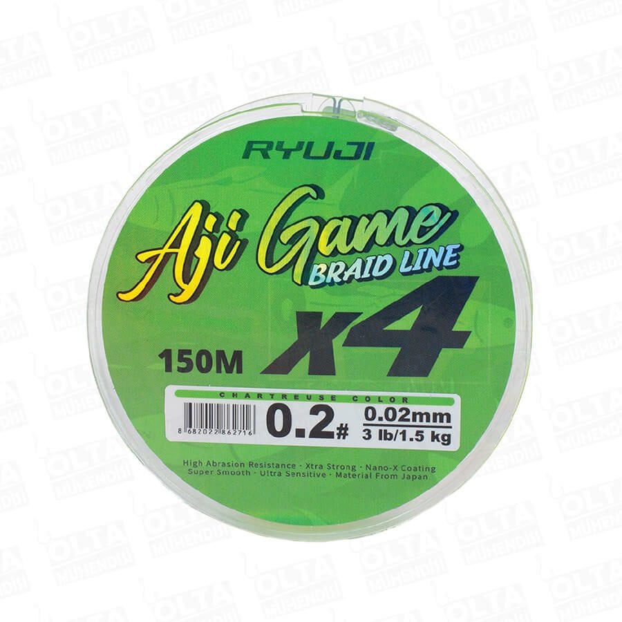 Ryuji Aji Game 4x 150 Mt Chartreuse İp Misina