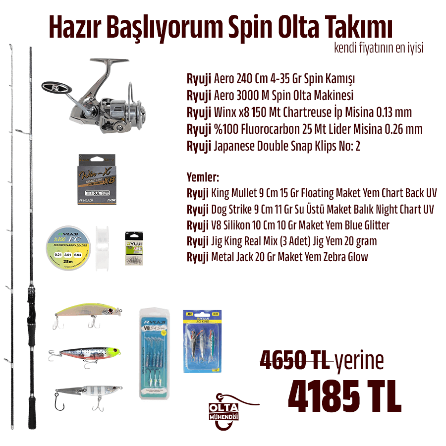 Hazır Başlıyorum Spin Olta Takımı