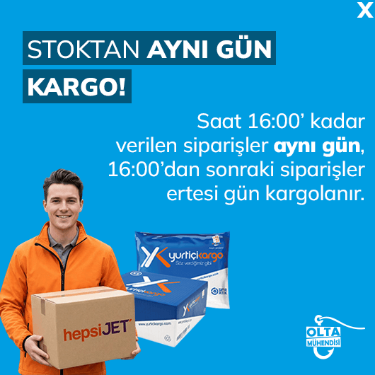 Stoktan Aynı Gün Kargo!