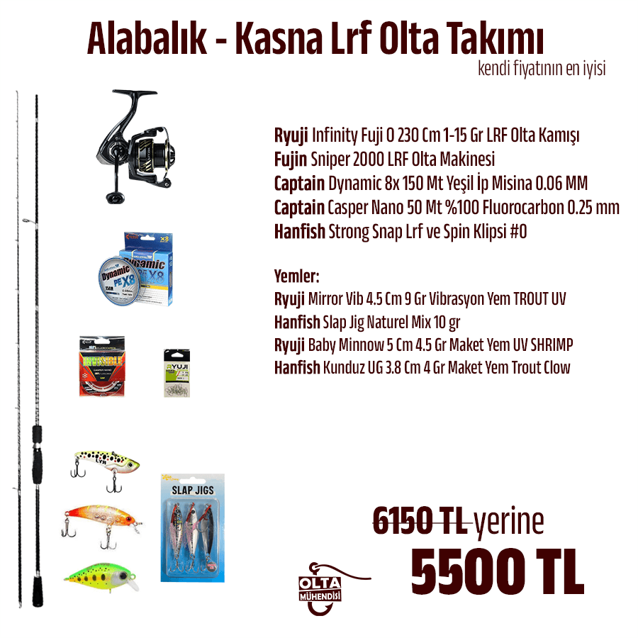 Alabalık - Kasna Özel Lrf Olta Takımı