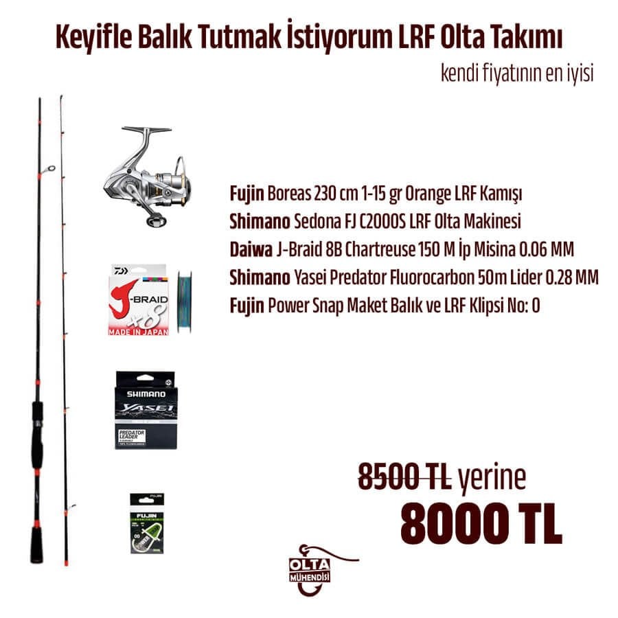 Keyifle Balık Tutmak İstiyorum LRF Olta Takımı