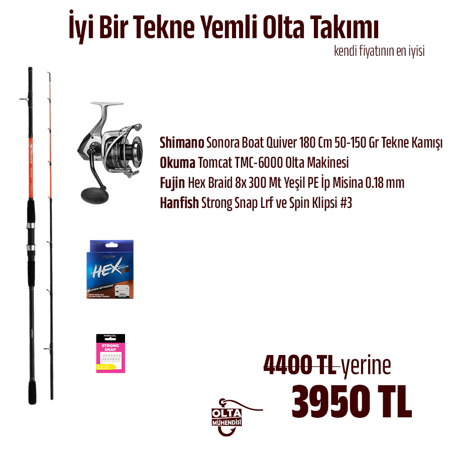 İyi Bir Tekne Yemli Olta Takımı