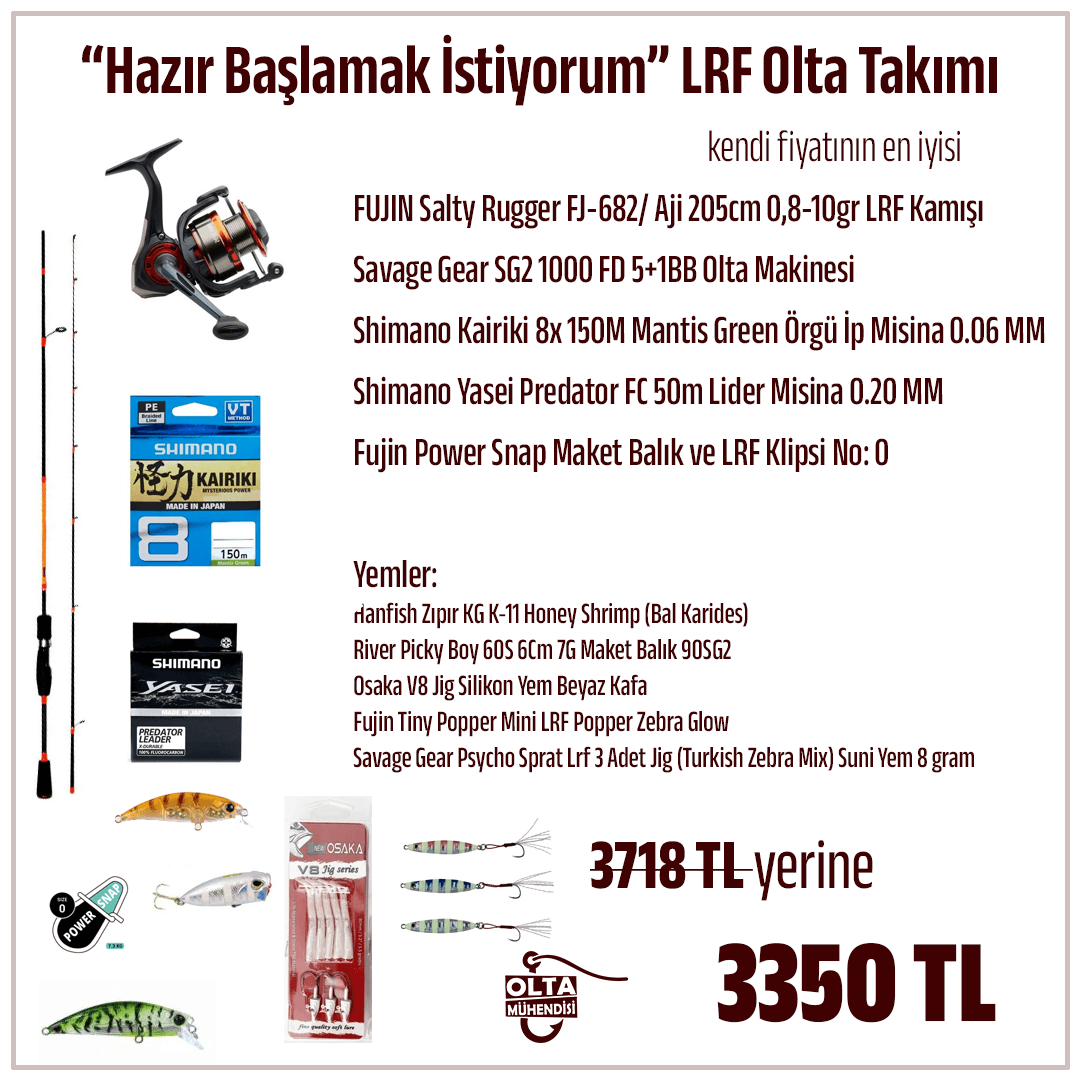 Hazır Başlamak İstiyorum LRF Olta Takımı