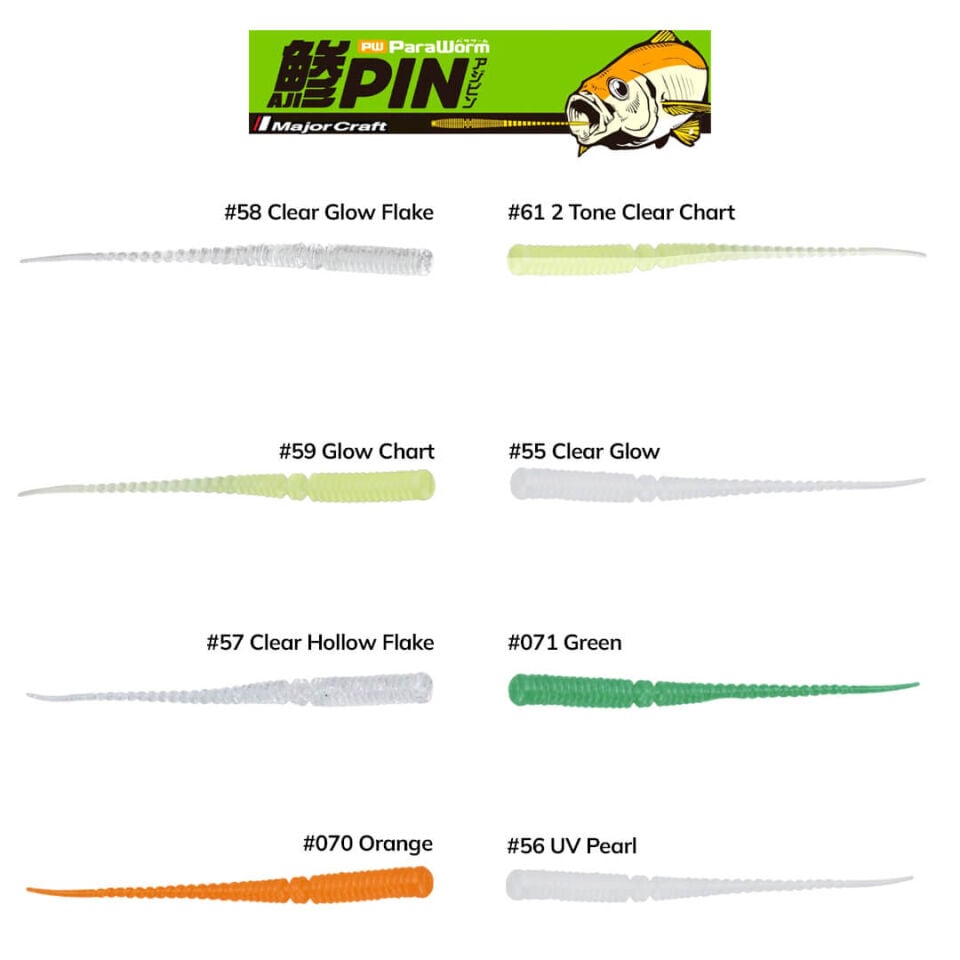 Major Craft Para Worm 2.5'' PW-AJIPIN 6.5 Cm Silikon Yem