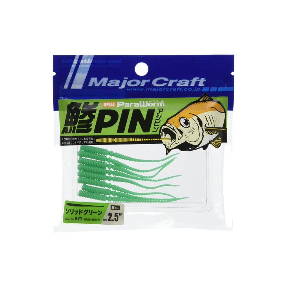 Major Craft Para Worm 2.5'' PW-AJIPIN 6.5 Cm Silikon Yem