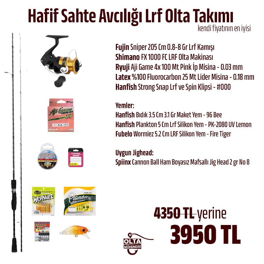 Hafif Sahte Avcılığı Lrf Olta Takımı