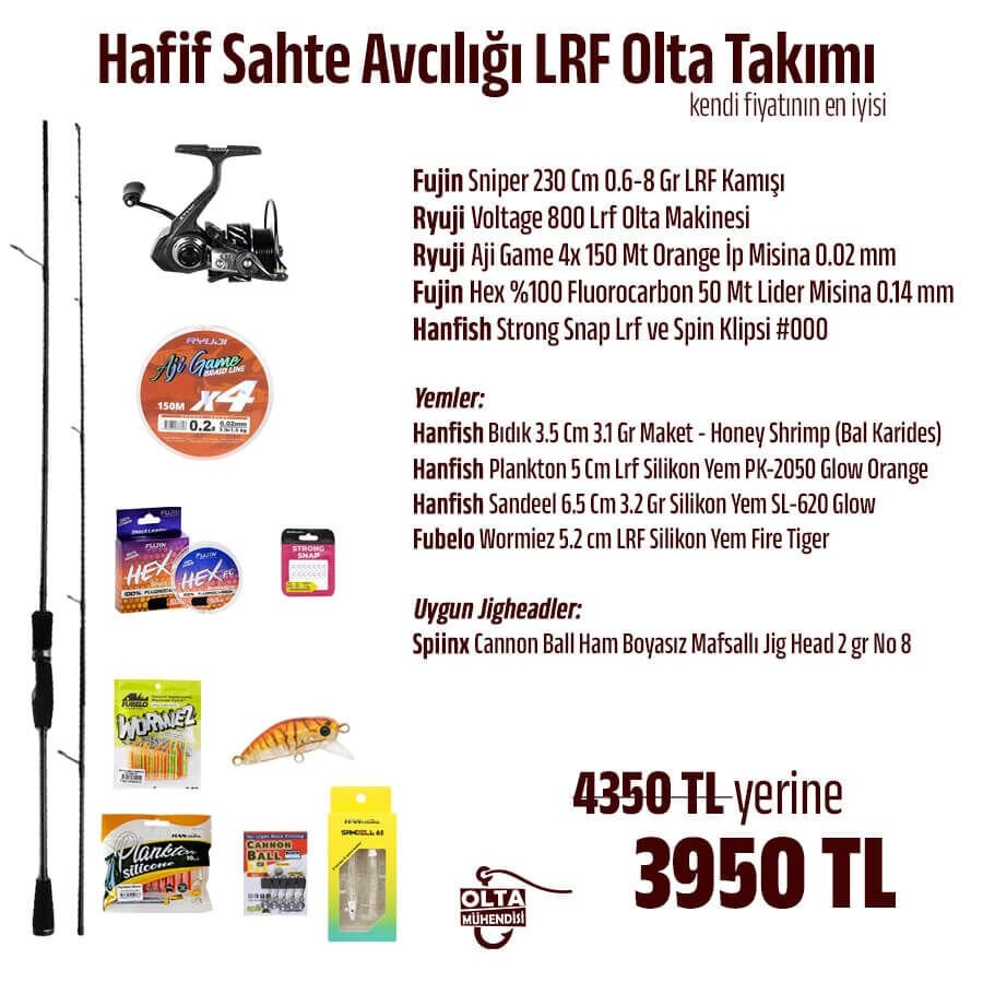 Hafif Sahte Avcılığı Lrf Olta Takımı