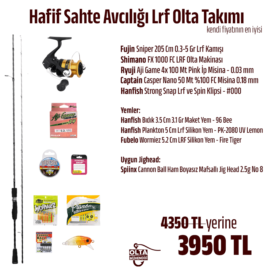 Hafif Sahte Avcılığı Lrf Olta Takımı