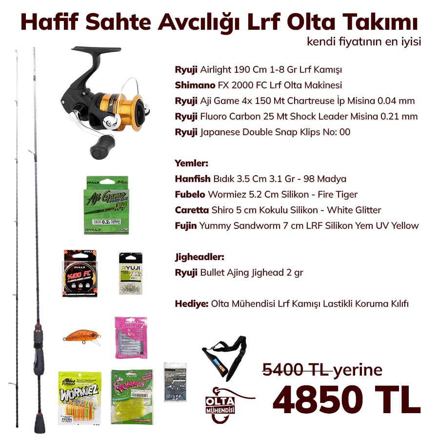 Hafif Sahte Avcılığı Lrf Olta Takımı