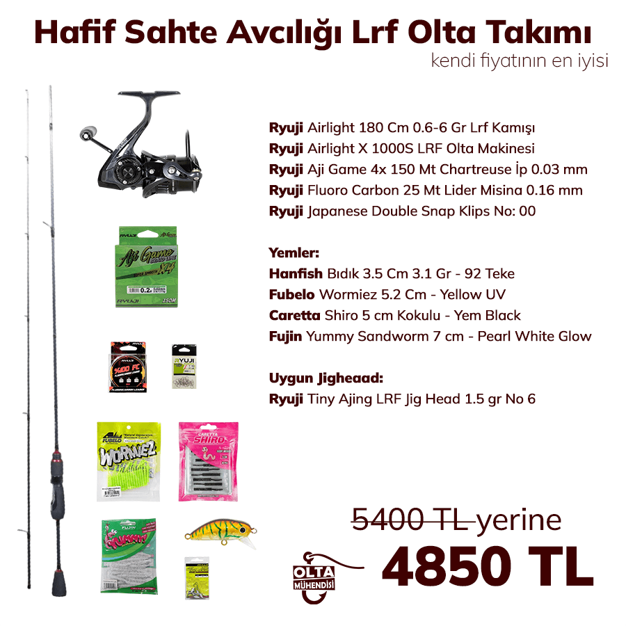Hafif Sahte Avcılığı Lrf Olta Takımı