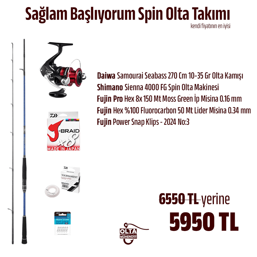 Sağlam Başlıyorum Spin Olta Takımı