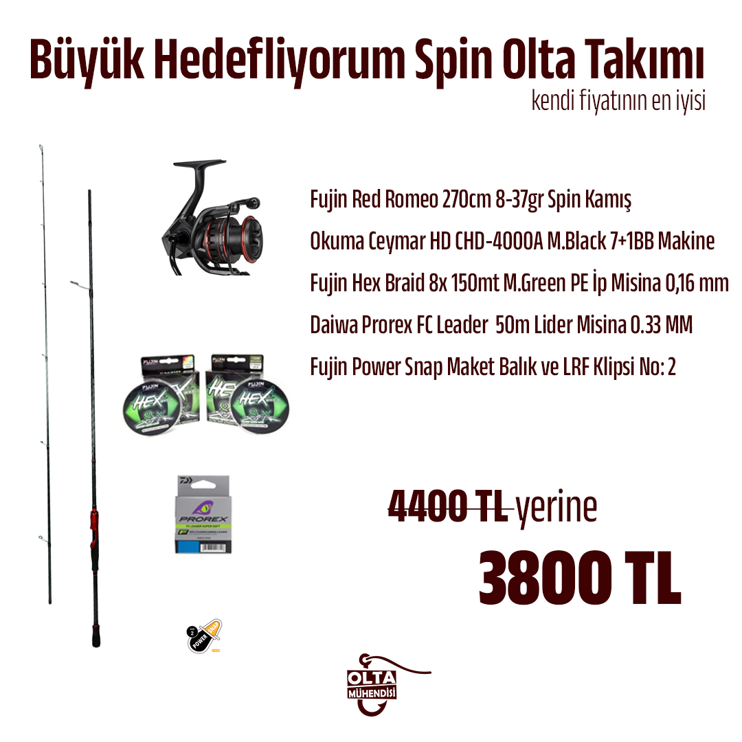 Büyük Hedefliyorum Spin Olta Takımı