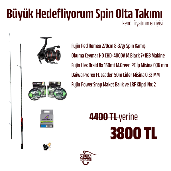 Büyük Hedefliyorum Spin Olta Takımı