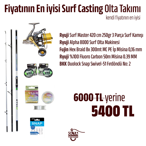 Fiyatının En iyisi Surf Casting Olta Takımı