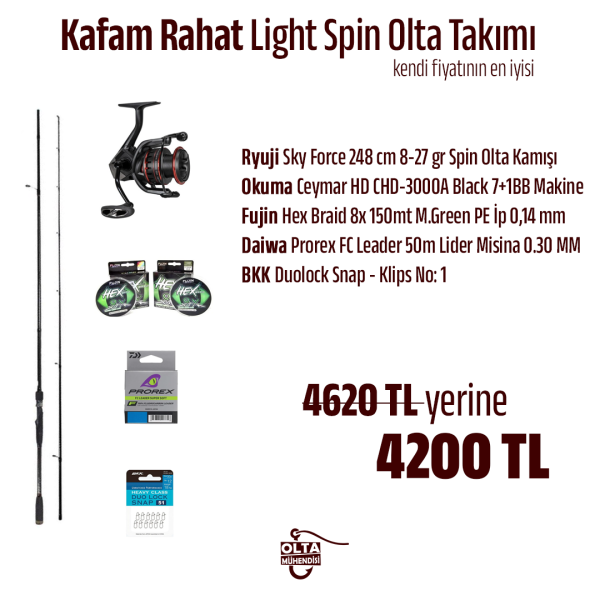 Kafam Rahat Light Spin Olta Takımı
