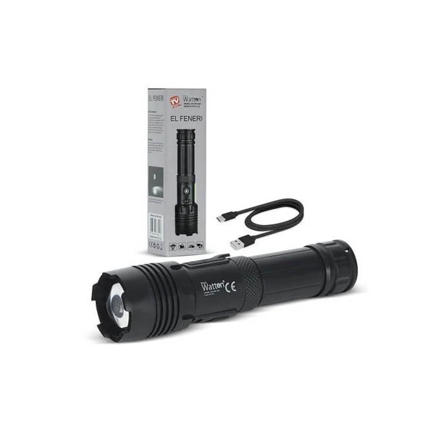 Watton WT-624 7 Mod TX6 Powerbank Özellikli El Feneri