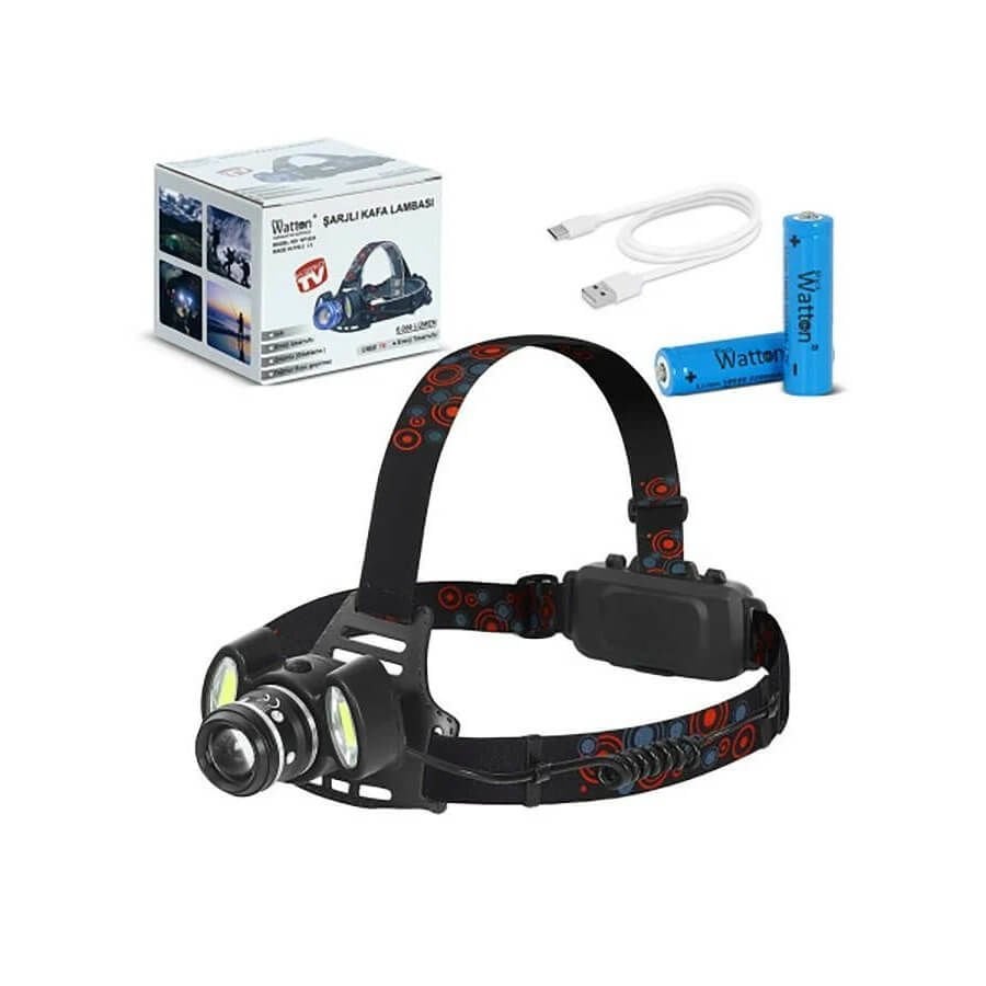 Watton WT-630 Cree T6 6000 Lümen Kafa Lambası