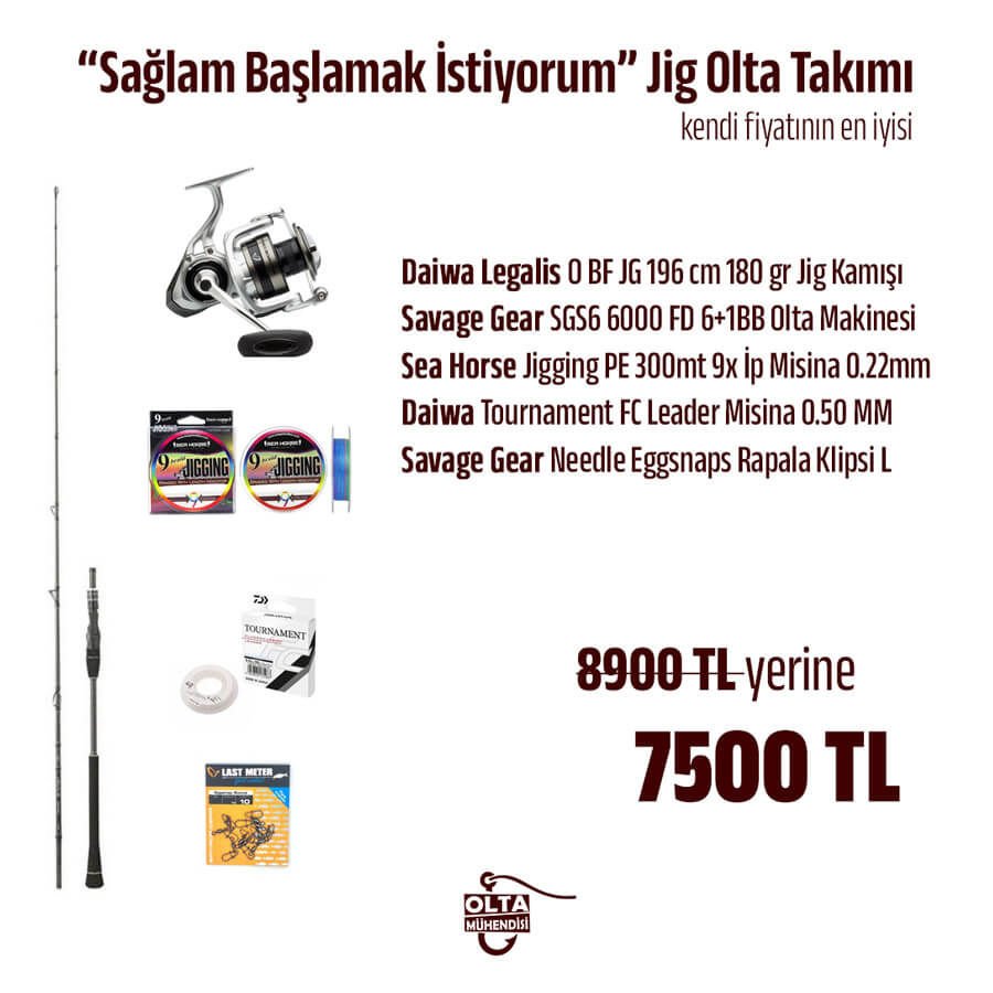 Sağlam Başlamak İstiyorum Jig Olta Takımı