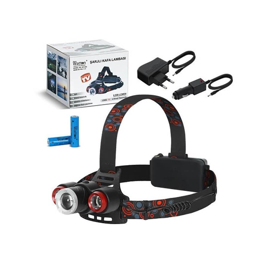 Watton WT-632 Cree T6 6000 Lümen Kafa Lambası