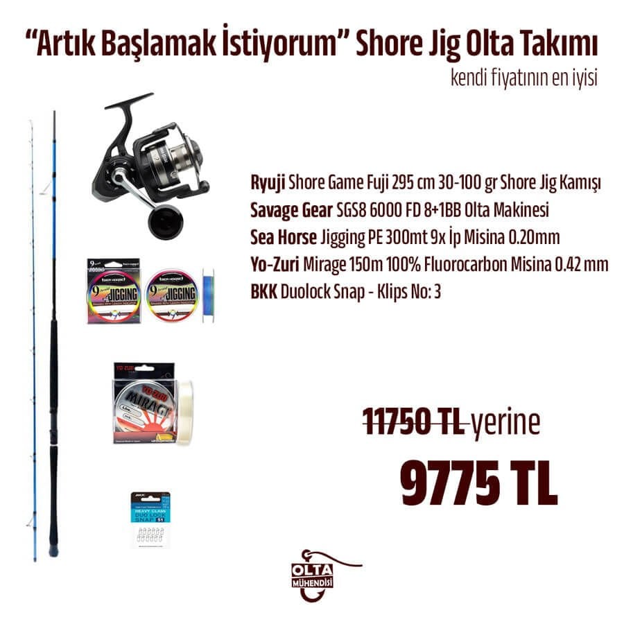 Artık Başlamak İstiyorum Shore Jig Olta Takımı