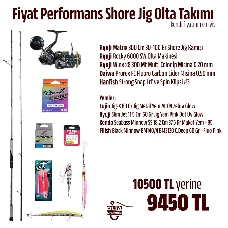Artık Başlamak İstiyorum Shore Jig Olta Takımı