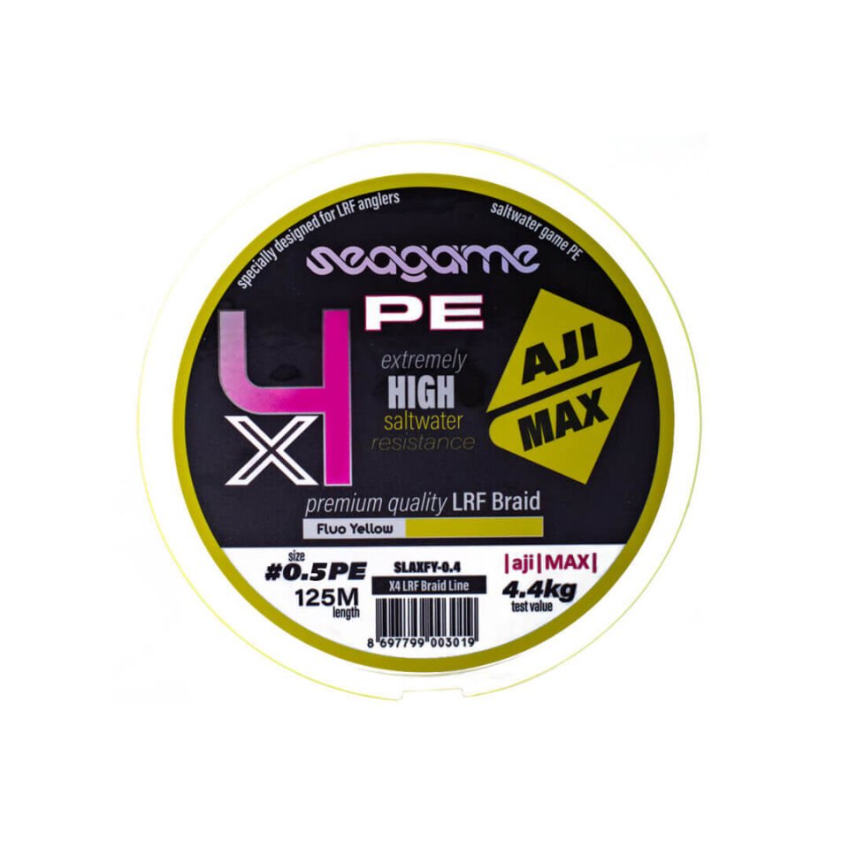 SeaGame Aji Max x4 PE 125 Mt Fluo Yellow İp Misina