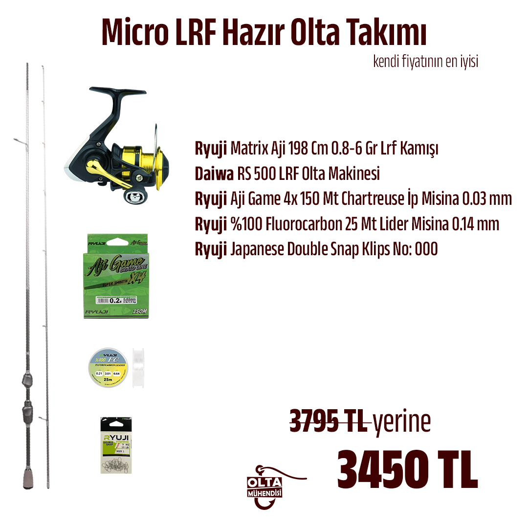 Micro LRF Hazır Olta Takımı