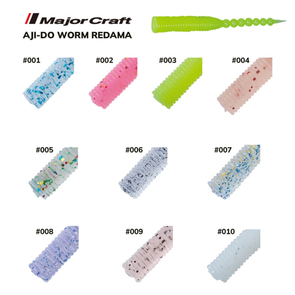 Major Craft Aji-Do Worm Redama 2.0'' 5 Cm Silikon Yem