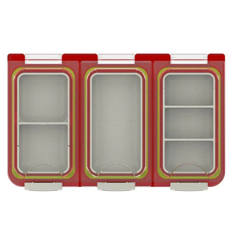 MEBAO Kırmızı /Su Geçirmez Klips, Fırdöndü, İğne Kutusu Kırmızı