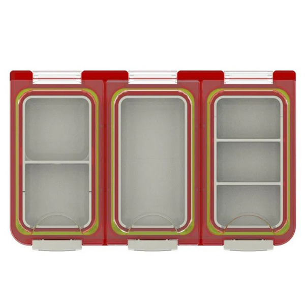 MEBAO Kırmızı /Su Geçirmez Klips, Fırdöndü, İğne Kutusu Kırmızı