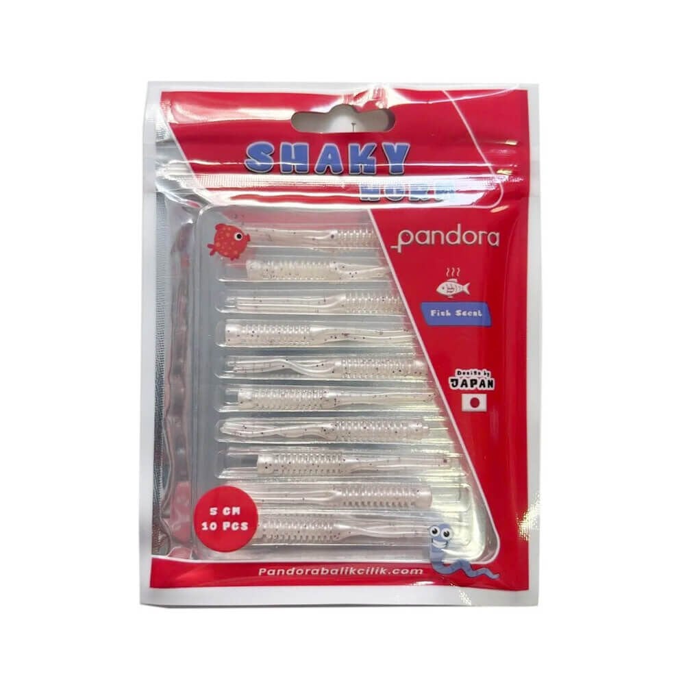 Pandora Shaky Worm 5 Cm Lrf Silikon Yem White Glitter