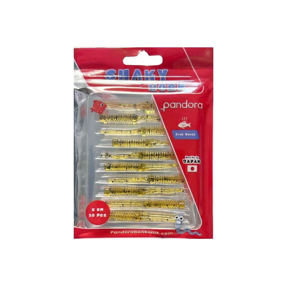 Pandora Shaky Worm 5 Cm Lrf Silikon Yem Honey Shrimp