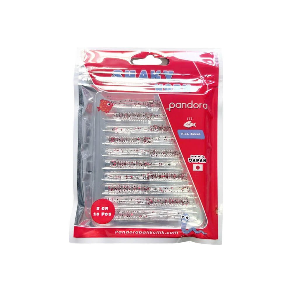 Pandora Shaky Worm 5 Cm Lrf Silikon Yem Red Berry