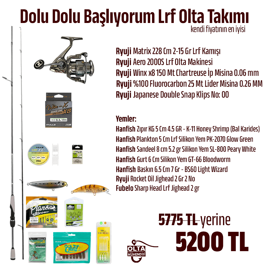 Dolu Dolu Başlıyorum Lrf Olta Takımı