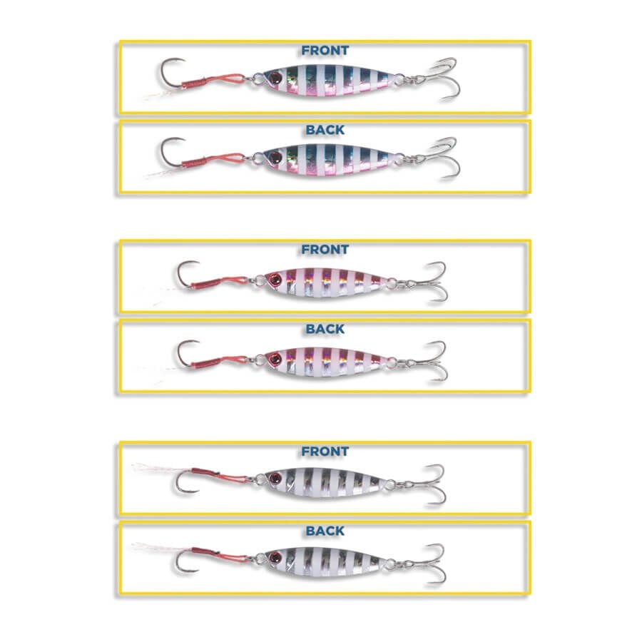 Caretta Pro Flash Zebra Glow Jig Yem