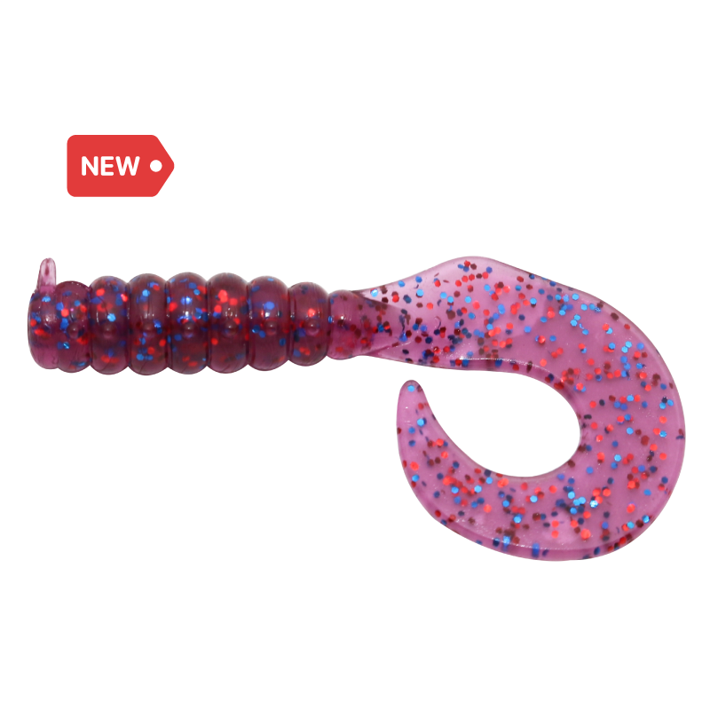 Hanfish Gurt 7 Cm Silikon Yem GT-106 Purple Worm UV