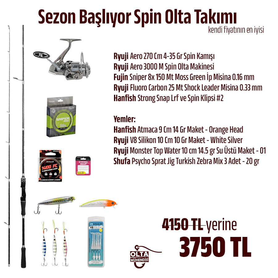 Sezon Başlıyor Spin Olta Takımı