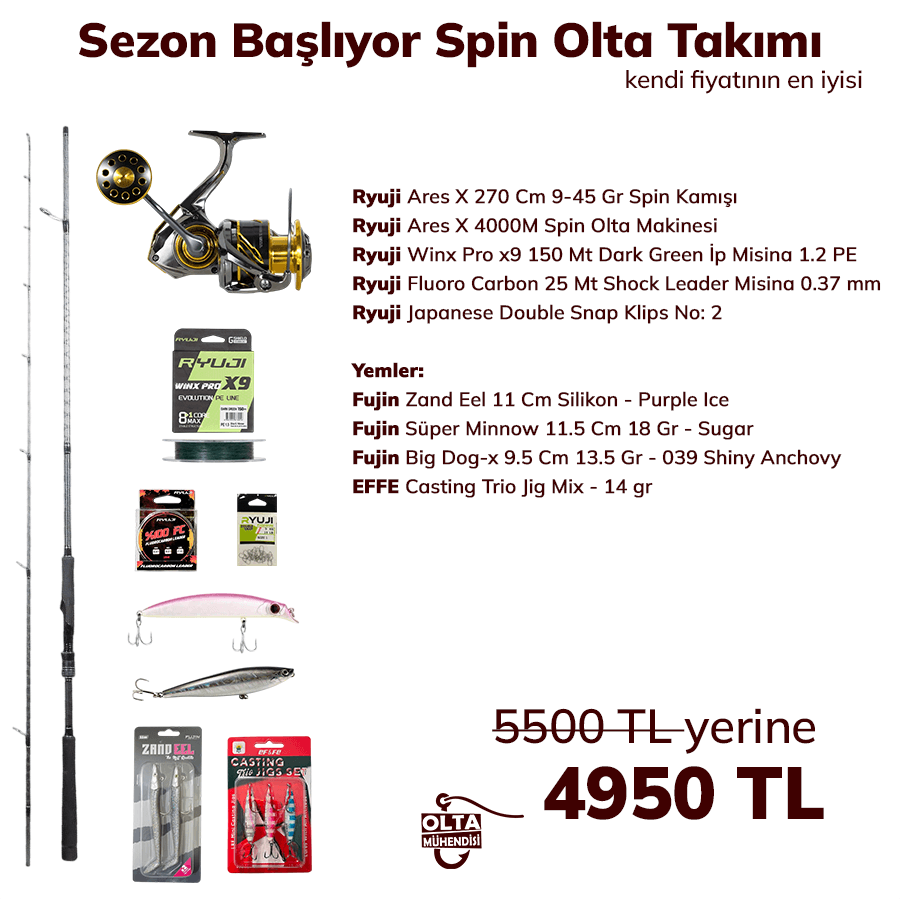 Sezon Başlıyor Spin Olta Takımı