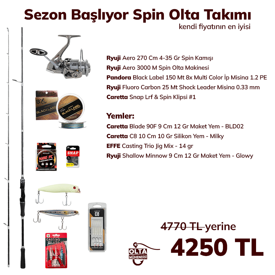 Sezon Başlıyor Spin Olta Takımı