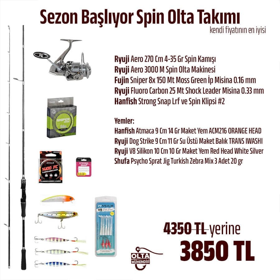 Sezon Başlıyor Spin Olta Takımı