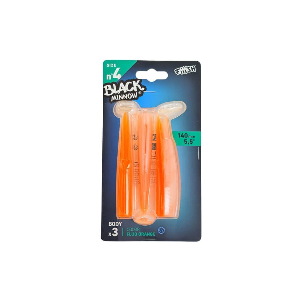 Fiiish Black Minnow BM140/4 BM1422 3 Adet Gövde - Orange Fluo