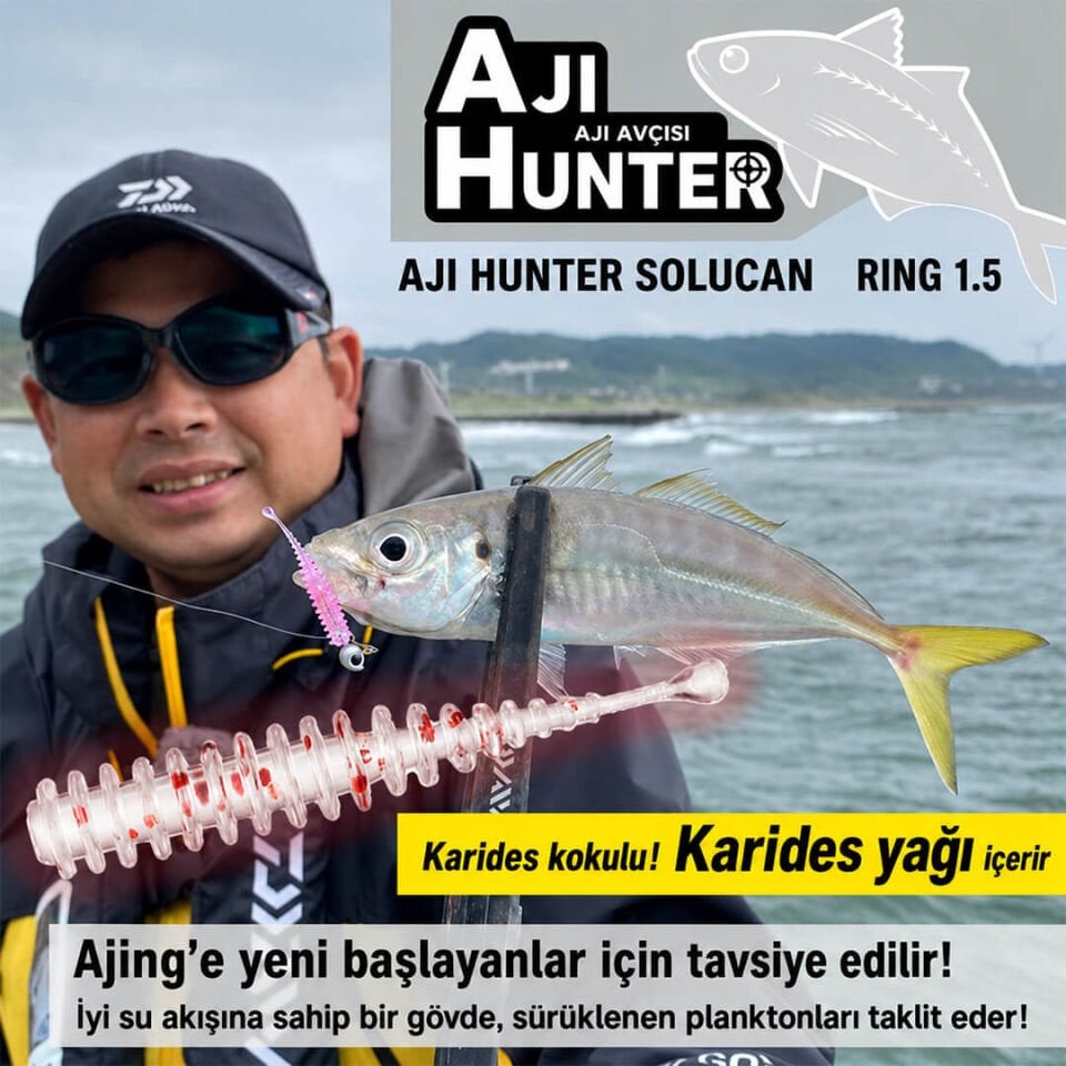 Daiwa Aji Hunter Worm Ring 5 Cm Silikon Yem