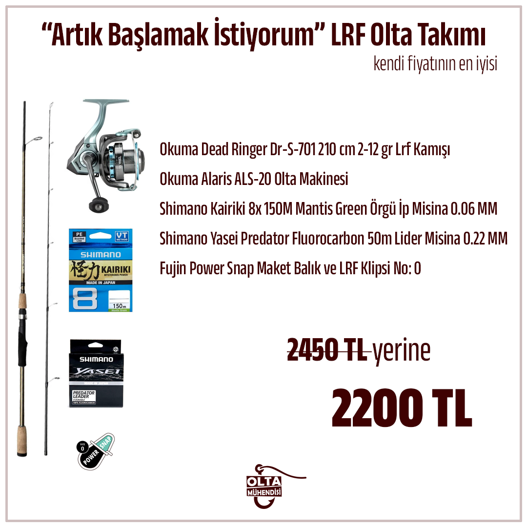 Artık Başlamak İstiyorum Hazır LRF Olta Takımı