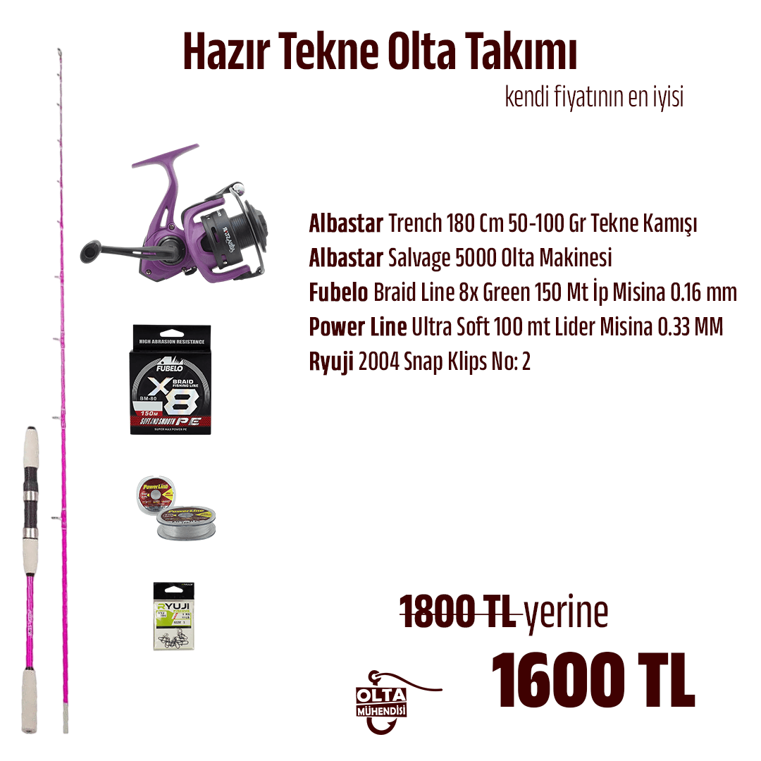 Hazır Tekne Olta Takımı