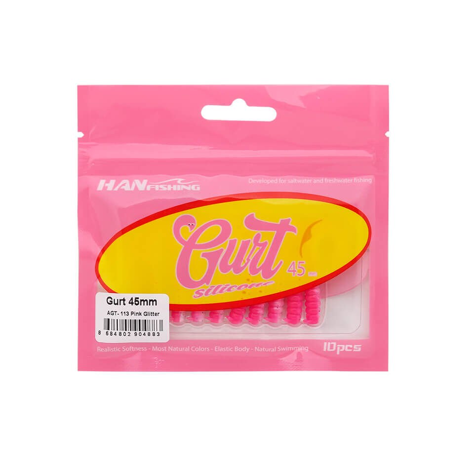 Hanfish Gurt 4.5 Cm Silikon Yem AGT-113 Pink Glitter
