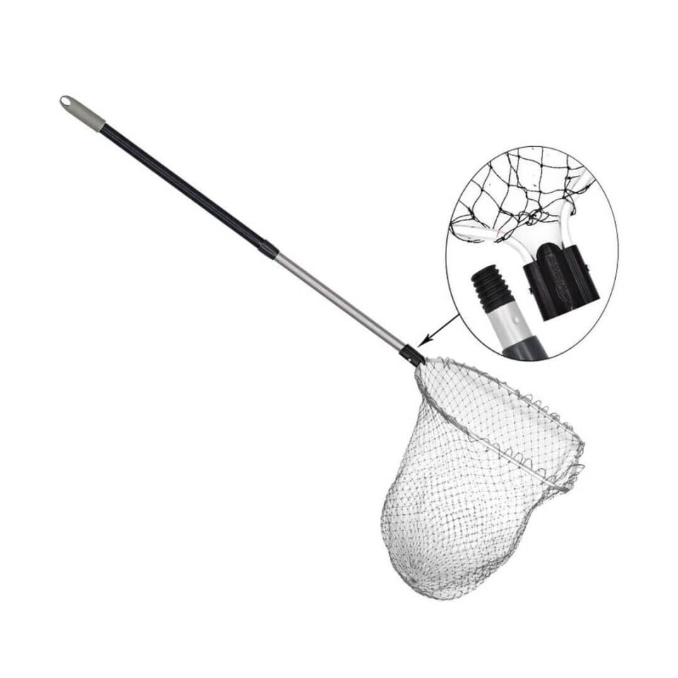 Olta Mühendisi İp Misina Torlu Üçgen Orta Boy Balık Kepçesi