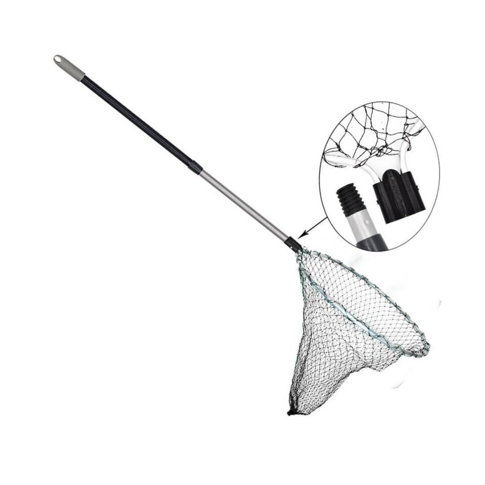 Olta Mühendisi İp Misina Torlu Yuvarlak Orta Boy Balık Kepçesi