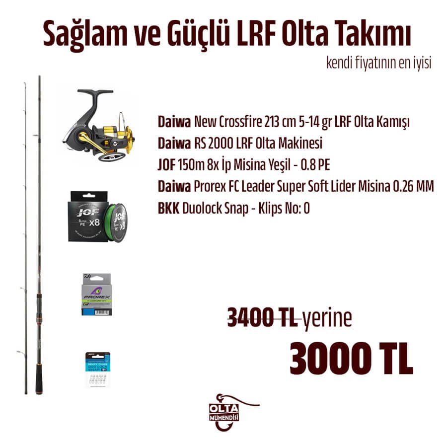 Sağlam ve Güçlü LRF Olta Takımı