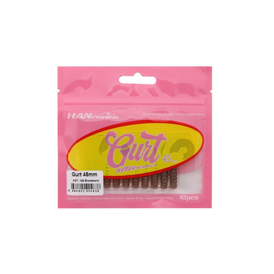 Hanfish Gurt 4.5 Cm Silikon Yem AGT-108 Bloodworm